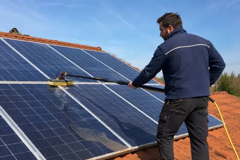 Nettoyage et entretien de panneaux solaires à Marzan